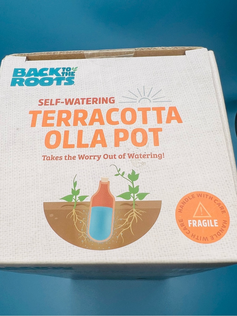 Back to the Roots Terracotta Olla Pot Self-Watering System 700mL NIB - Picture 4 of 10